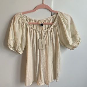 Cream color Tshirt. New with tags from target.